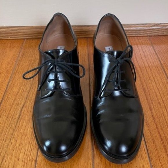 Fratelli Rossetti Black Leather Heeled Lace up Shoes Size 37.5 IT (7.5 US) - Picture 3 of 9